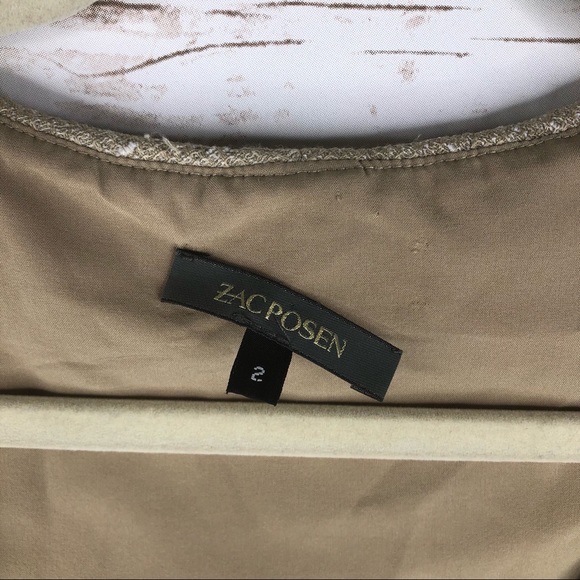 Zac Posen textured fitted sleeveless dress - Picture 4 of 8